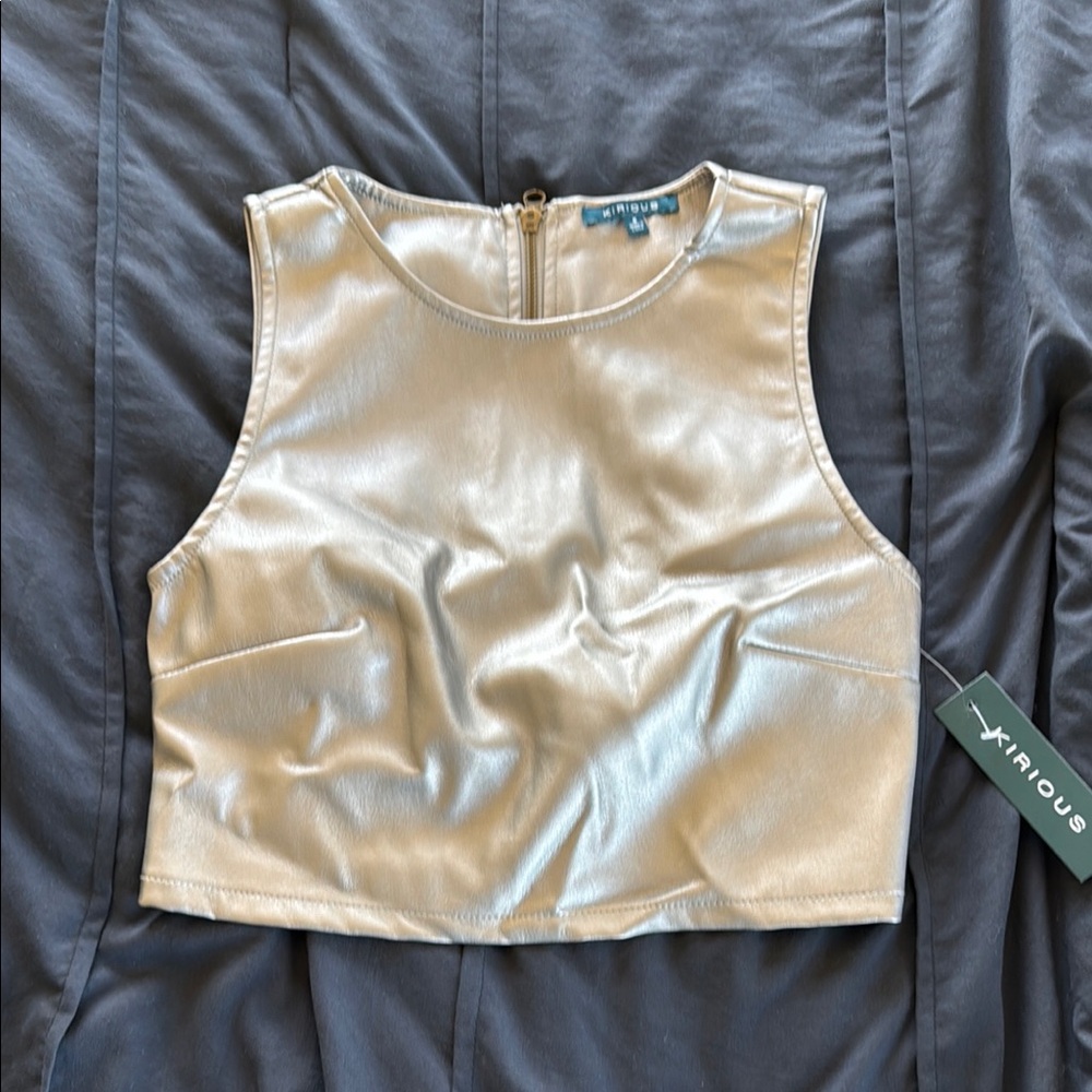 Gold/Champagne Sleeveless Women's Top